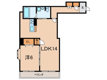 間取図 サンロイス西宮　202