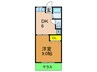 城山ハイツ 1DKの間取り