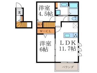 間取図 仮)Livra紫竹