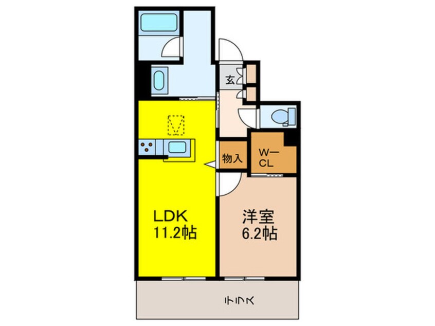 間取図 シャーメゾンソルコート上中条
