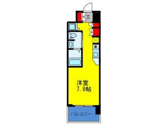 間取図 エスリ－ド御堂筋梅田(1303)