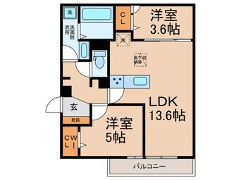 間取図 グランピース駒川