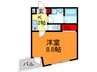 アベニュ－リップル小阪 1Kの間取り