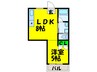Ｌａ ｂｅａｕ ｍａｔｓａｎ 1LDKの間取り