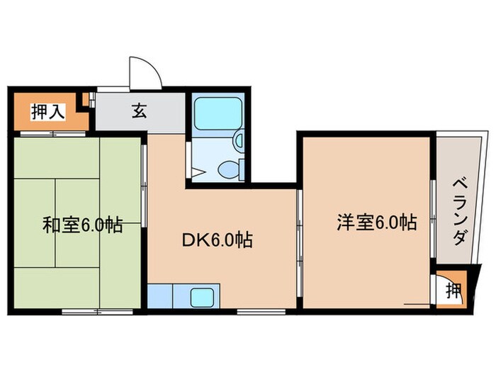 間取り図 第２カワイハイツ