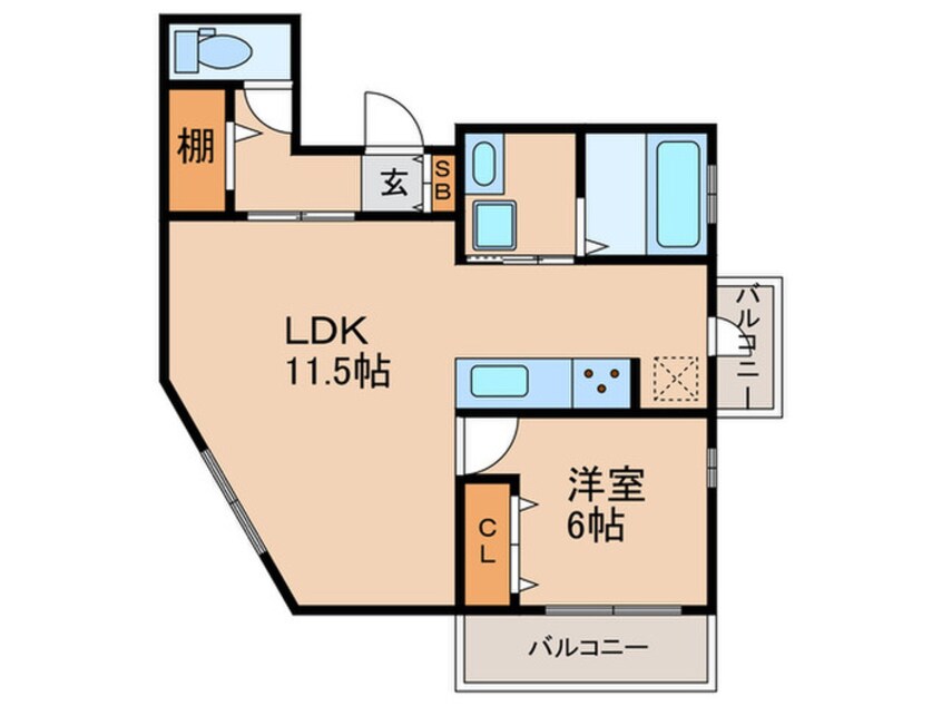 間取図 ヒルズ中山手