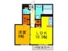 Ｅａｓｔ　ｆｏｒｅｓｔ 1LDKの間取り