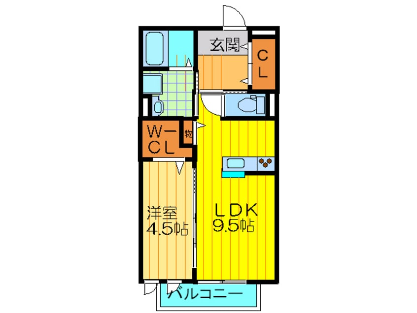 間取図 アヴェニュ－暁町