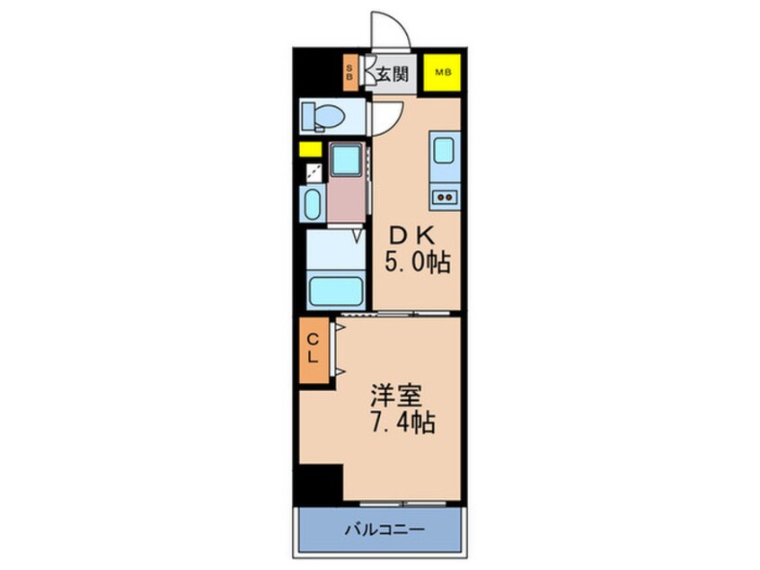 間取図 ボヌール梅田