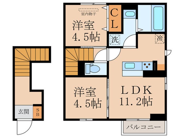 間取り図 claria萩