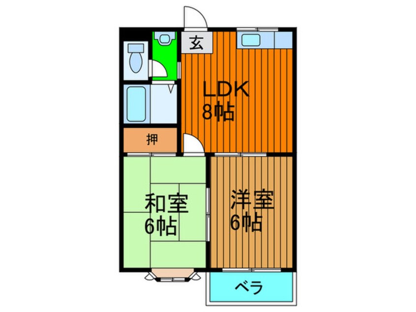 間取図 ハイムM＆K今津