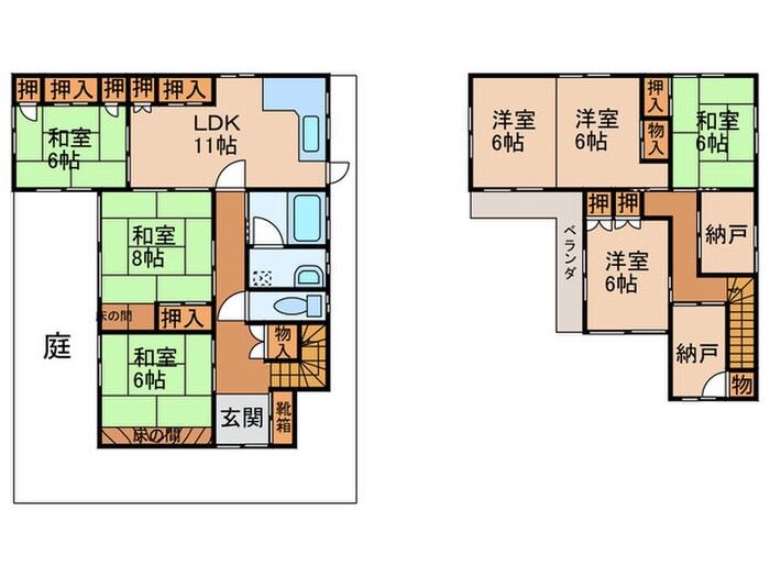 間取り図 宮本邸貸家