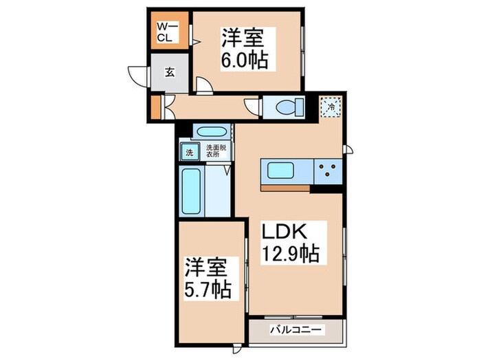 間取り図 シャルム常盤