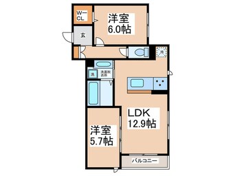 間取図 シャルム常盤