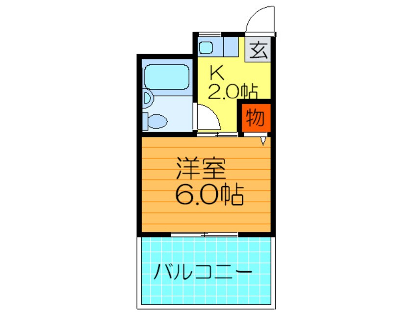 間取図 シャンテー招提