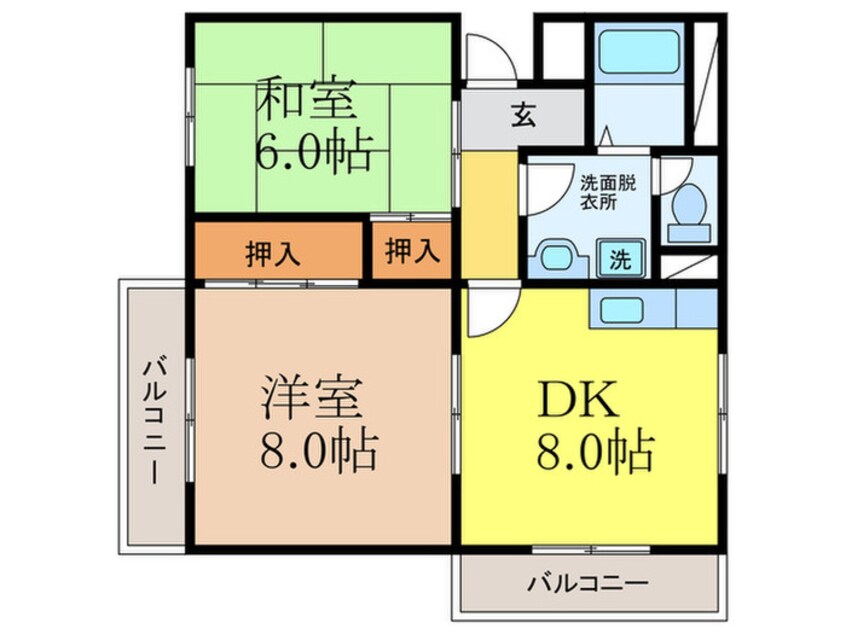 間取図 サンコ－ポＴ＆Ｋ