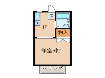 間取図 サンライフシンカワＢ