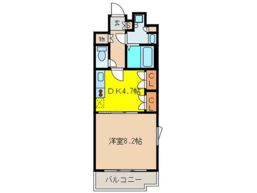 間取図 ポ－トヴィラ靱公園
