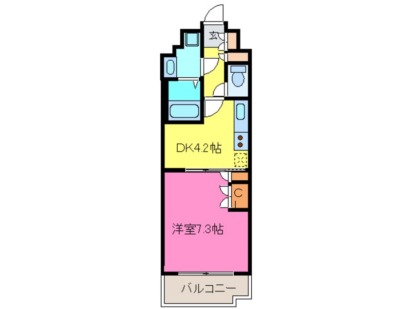 間取図 ポ－トヴィラ靱公園