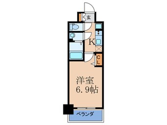 間取図 ﾌｧｽﾃｰﾄ都島ﾌｨｰﾉ(704)