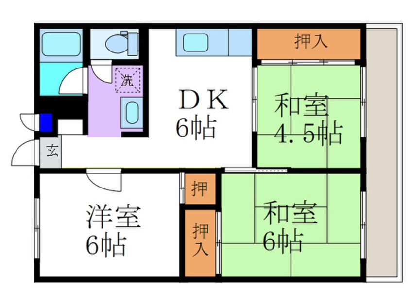 間取図 メゾン・ド・コヤマ