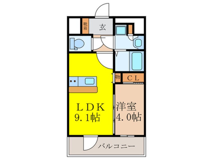 間取図 Ｄｉｍｕｓ新大阪