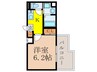 Ｄｉｍｕｓ新大阪 1Kの間取り