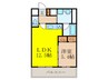 Ｄｉｍｕｓ新大阪 1LDKの間取り