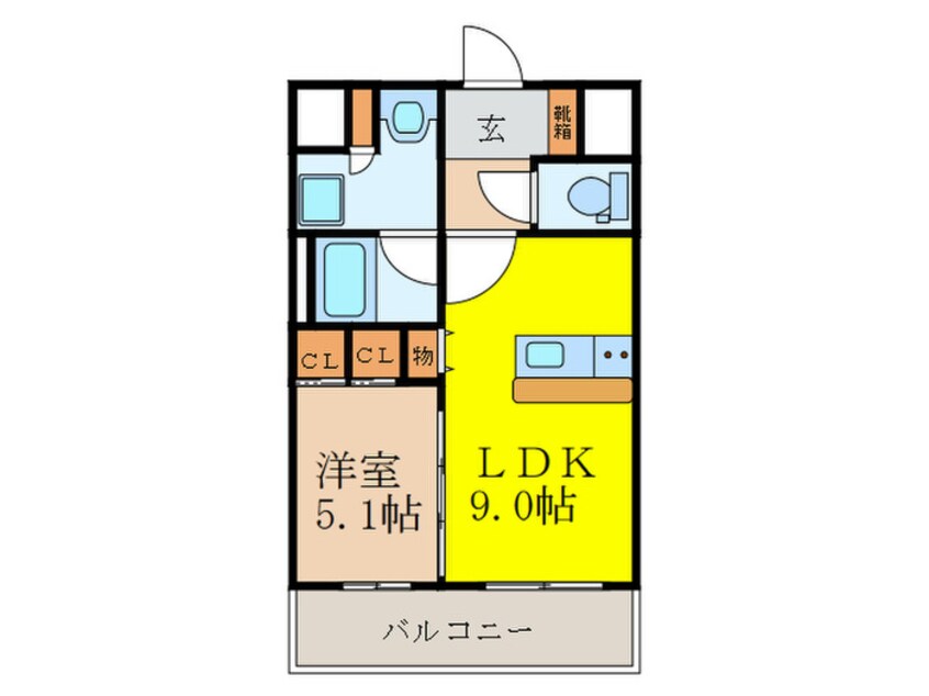 間取図 Ｄｉｍｕｓ新大阪