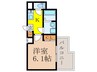 Ｄｉｍｕｓ新大阪 1Kの間取り