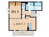 フレアコート 1LDKの間取り