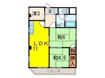 間取図 宝塚グリ－ンハイツⅡ