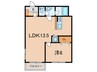 甲陽マンション 1LDKの間取り