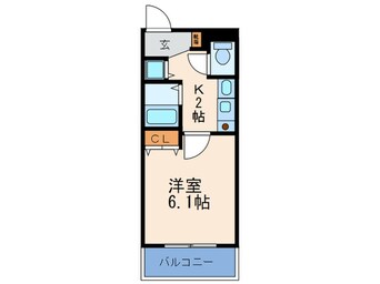 間取図 プレサンス梅田インテルノ(703)