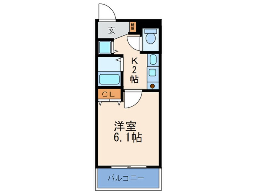 間取図 プレサンス梅田インテルノ(703)