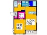 カーサグラシア 1LDKの間取り