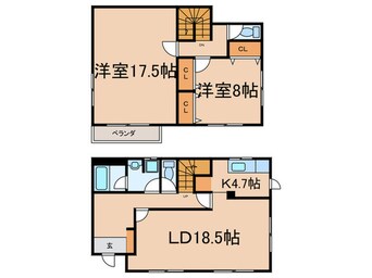 間取図 桜が丘２丁目一戸建賃貸住宅