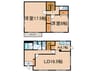 桜が丘２丁目一戸建賃貸住宅 2LDKの間取り