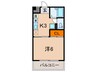 ロジェ楠丘 1Kの間取り