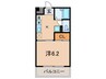 ロジェ楠丘 1Kの間取り