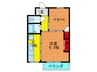 エルパラッツォ京橋 2Kの間取り