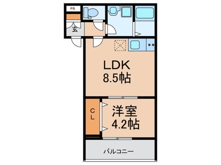 間取図 badge住吉公園