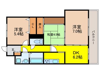 間取図 グラン・ジュテ中山（303）