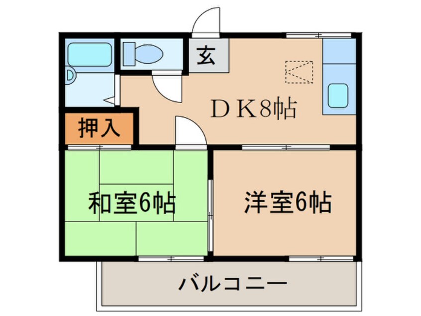 間取図 ビュ－ラＫＳ