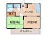 ビュ－ラＫＳ 2DKの間取り