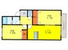 エスペランサⅠ 2LDKの間取り