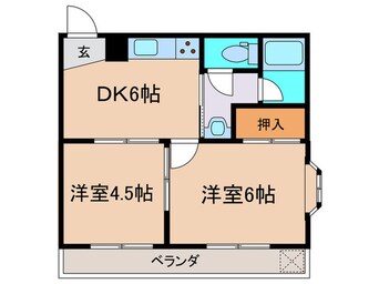 間取図 ベルビュー廣田