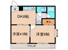 ベルビュー廣田 2DKの間取り