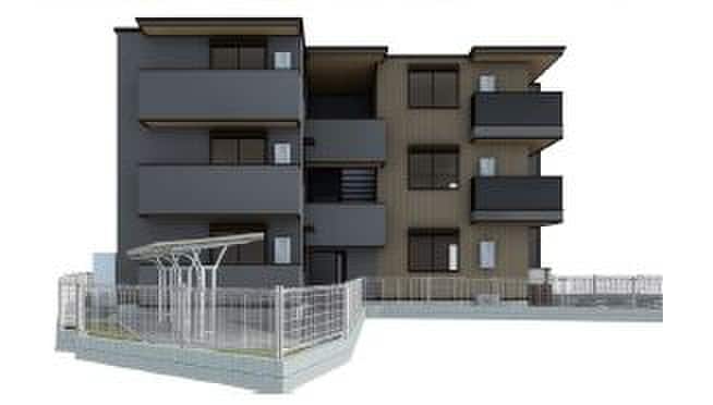 完成予想図 仮)Ｄ－ＲＯＯＭ平井Ａ棟