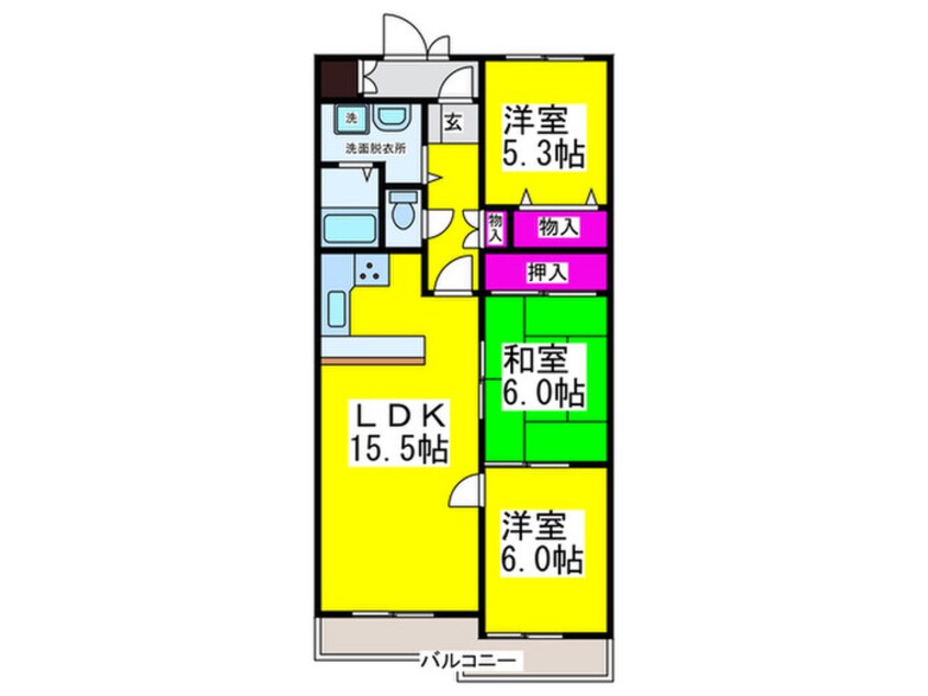 間取図 クレイドル砂道